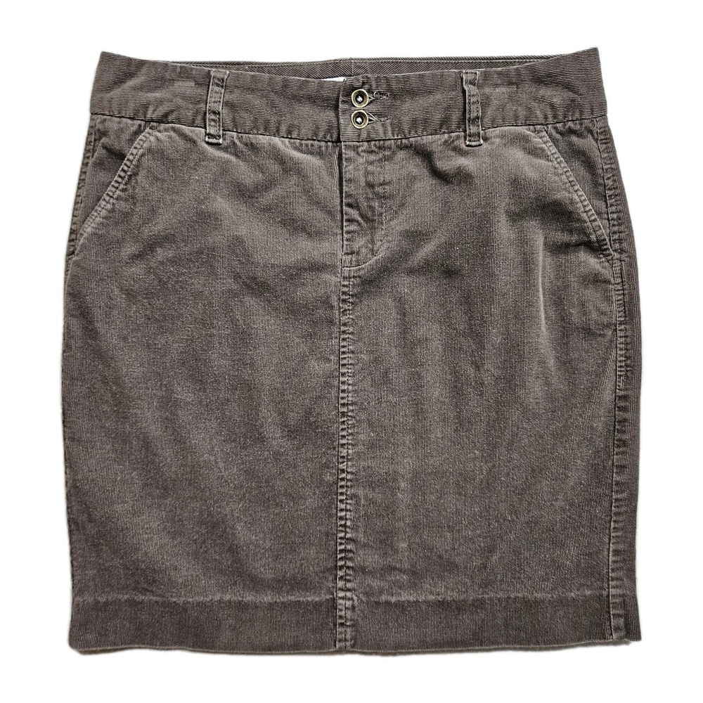 Old Navy Mini Corduroy Skirt Womens 8 Chocolate Brown Fine Wale   Straight
